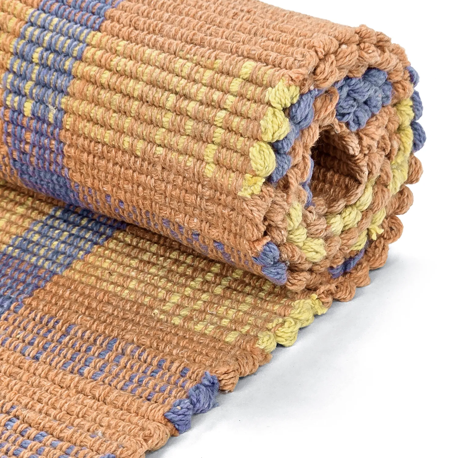 Cotton rug - Husvik (coral/multi)