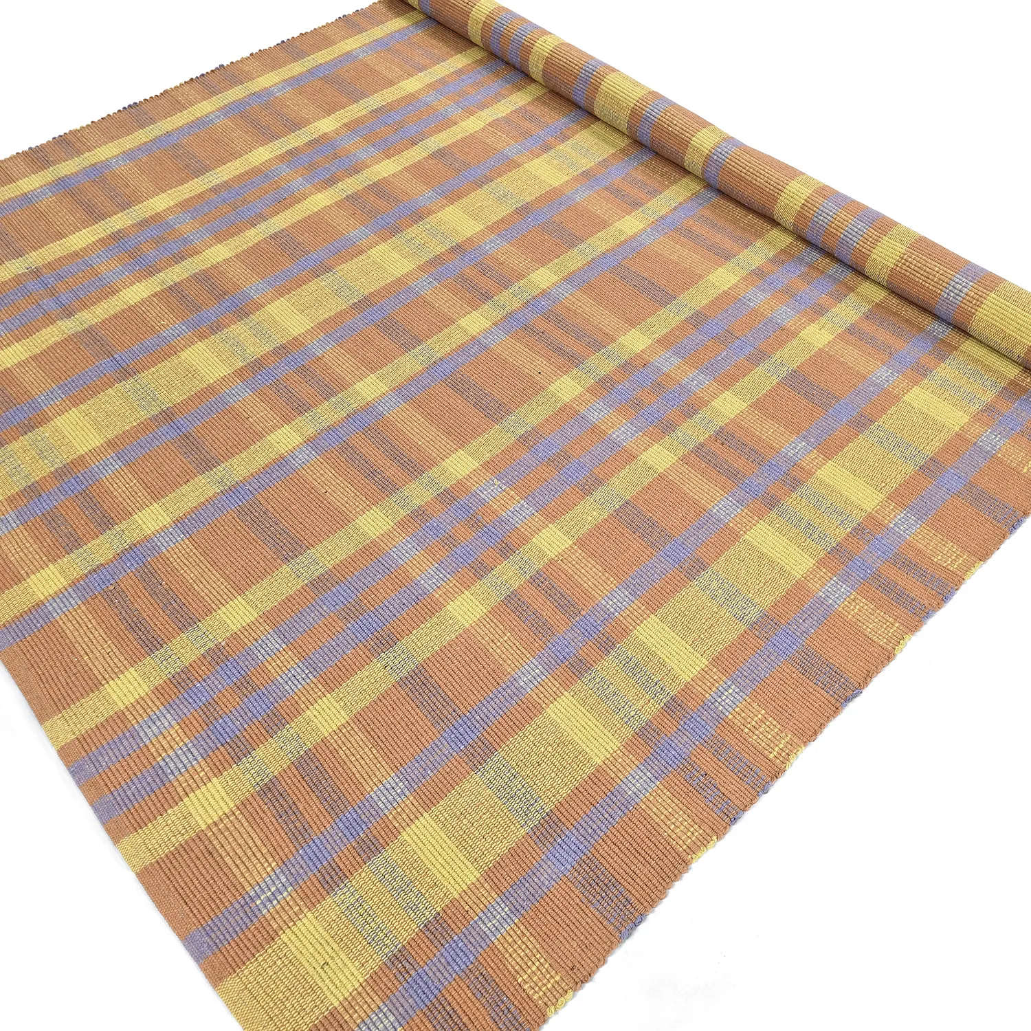 Cotton rug - Husvik (coral/multi)