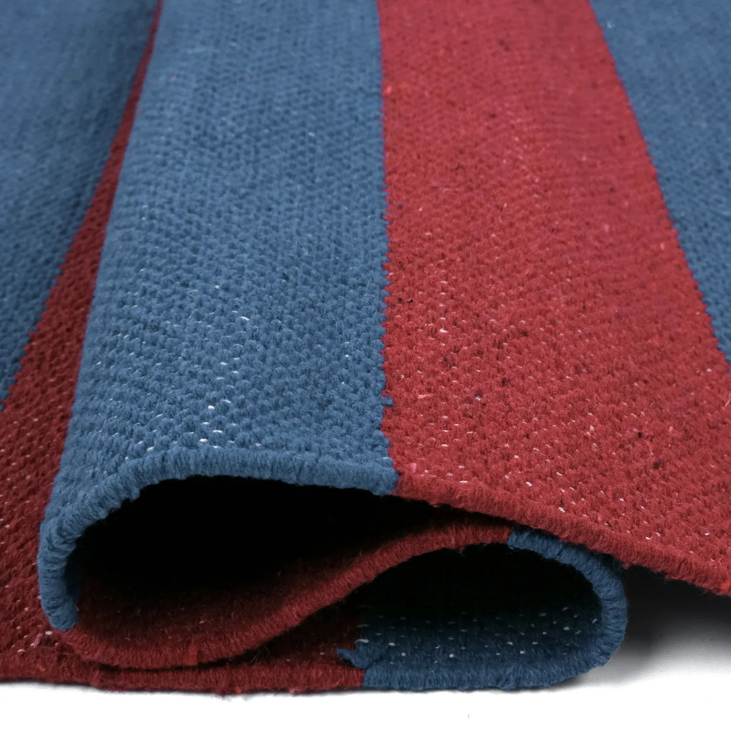 Cotton rug - Nilo (red/blue)