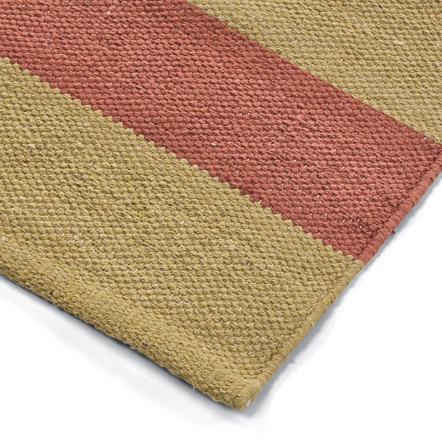 Cotton rug - Nilo (mustard/terracotta)