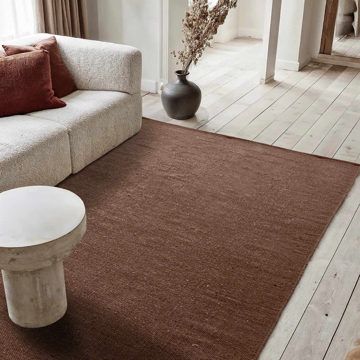 Cotton rug - Rigolet (brown)