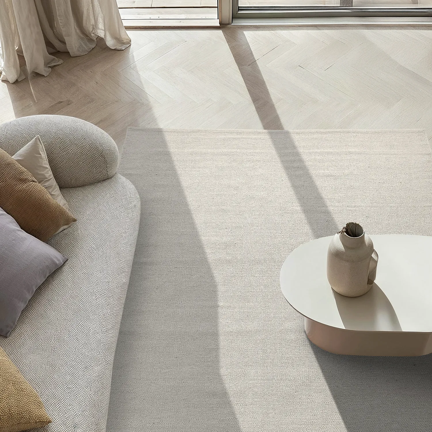 Cotton rug - Rigolet (cream)