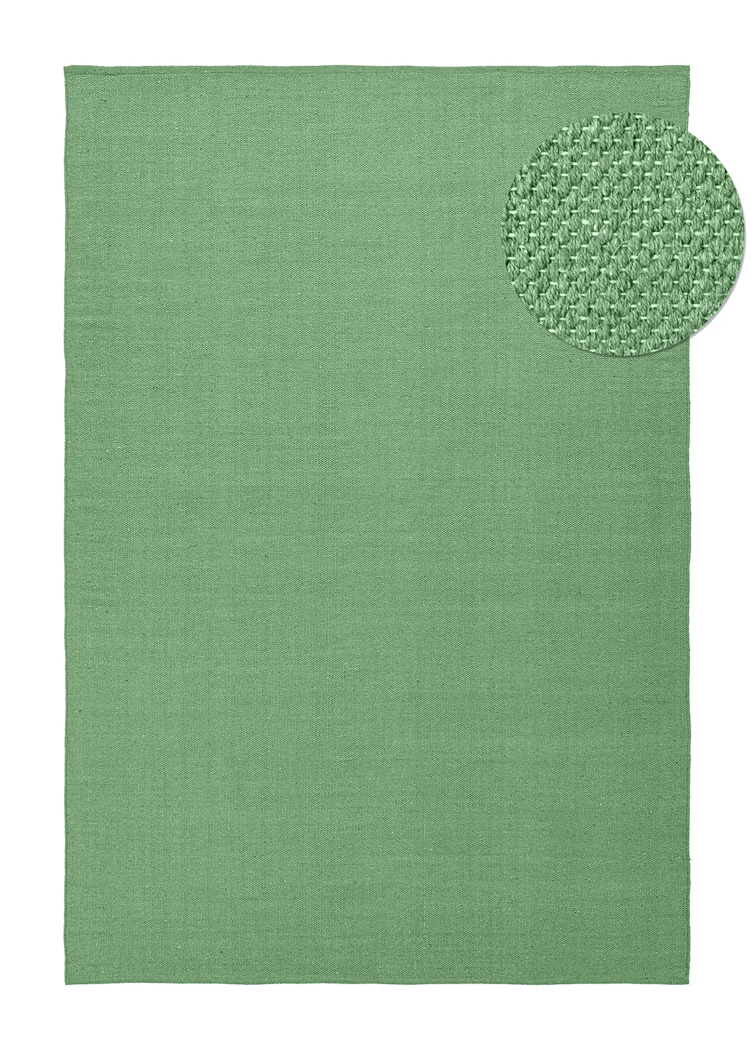 Cotton rug - Rigolet (green)