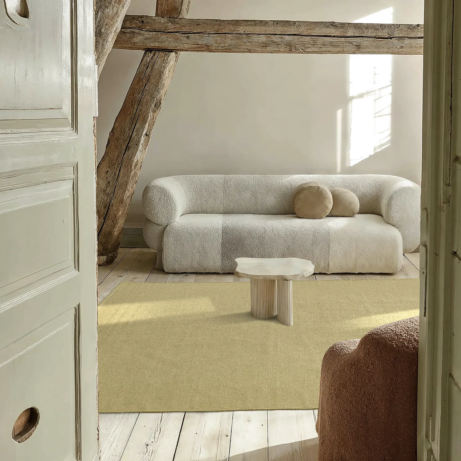 Cotton rug - Rigolet (yellow)