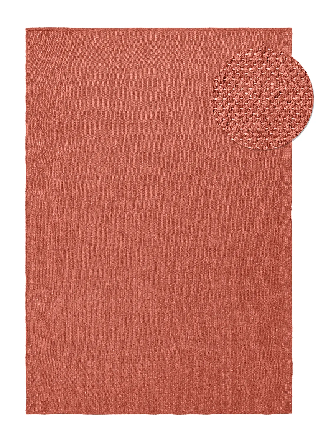 Cotton rug - Rigolet (terracotta)