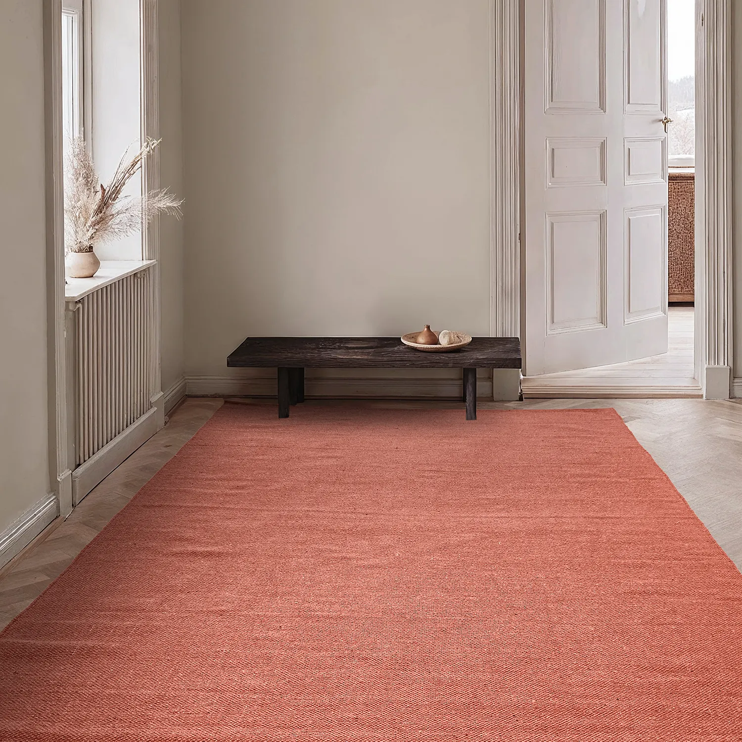 Cotton rug - Rigolet (terracotta)