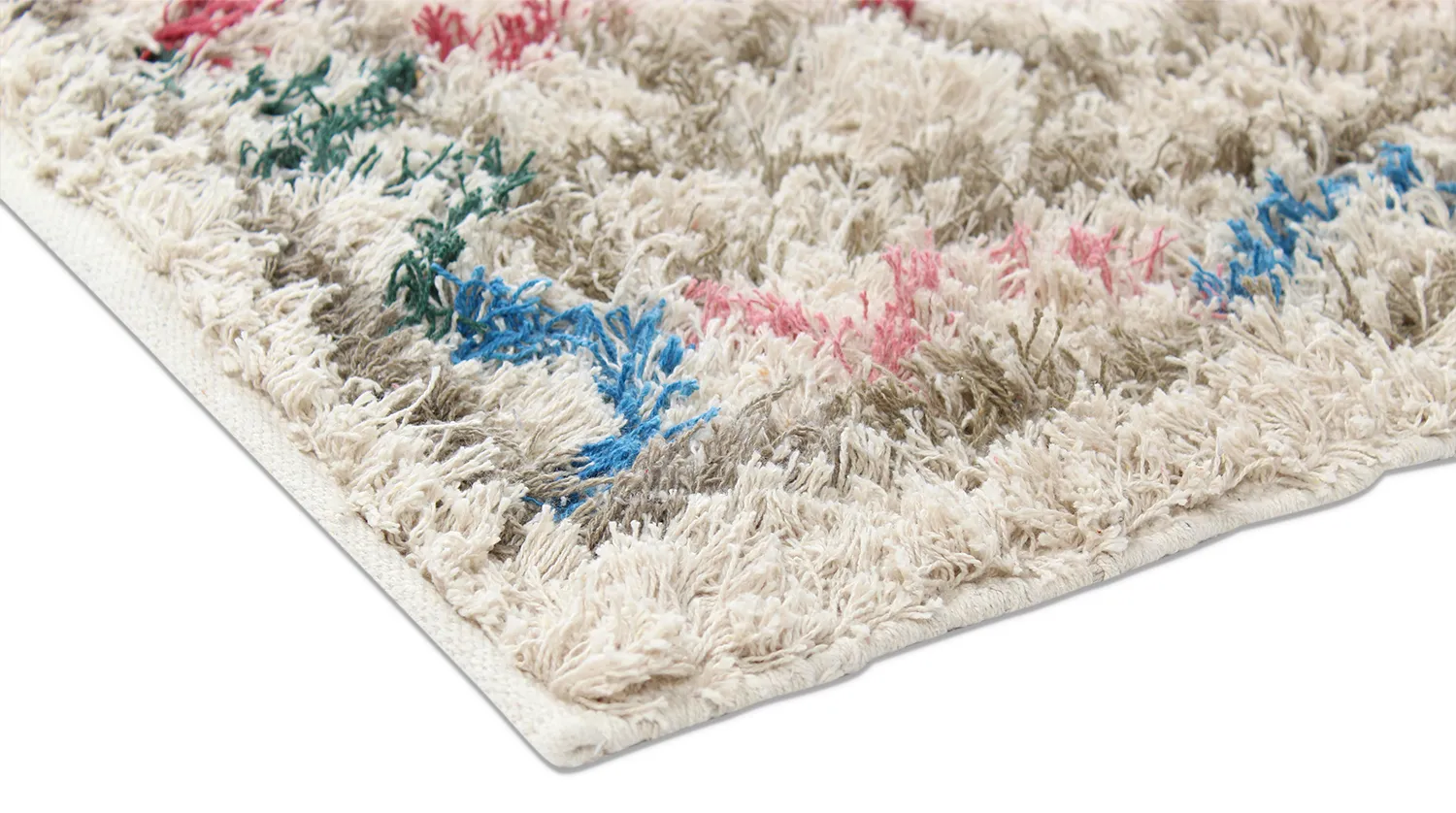Shaggy rugs - Calder Natural Cotton Shaggy (multi)