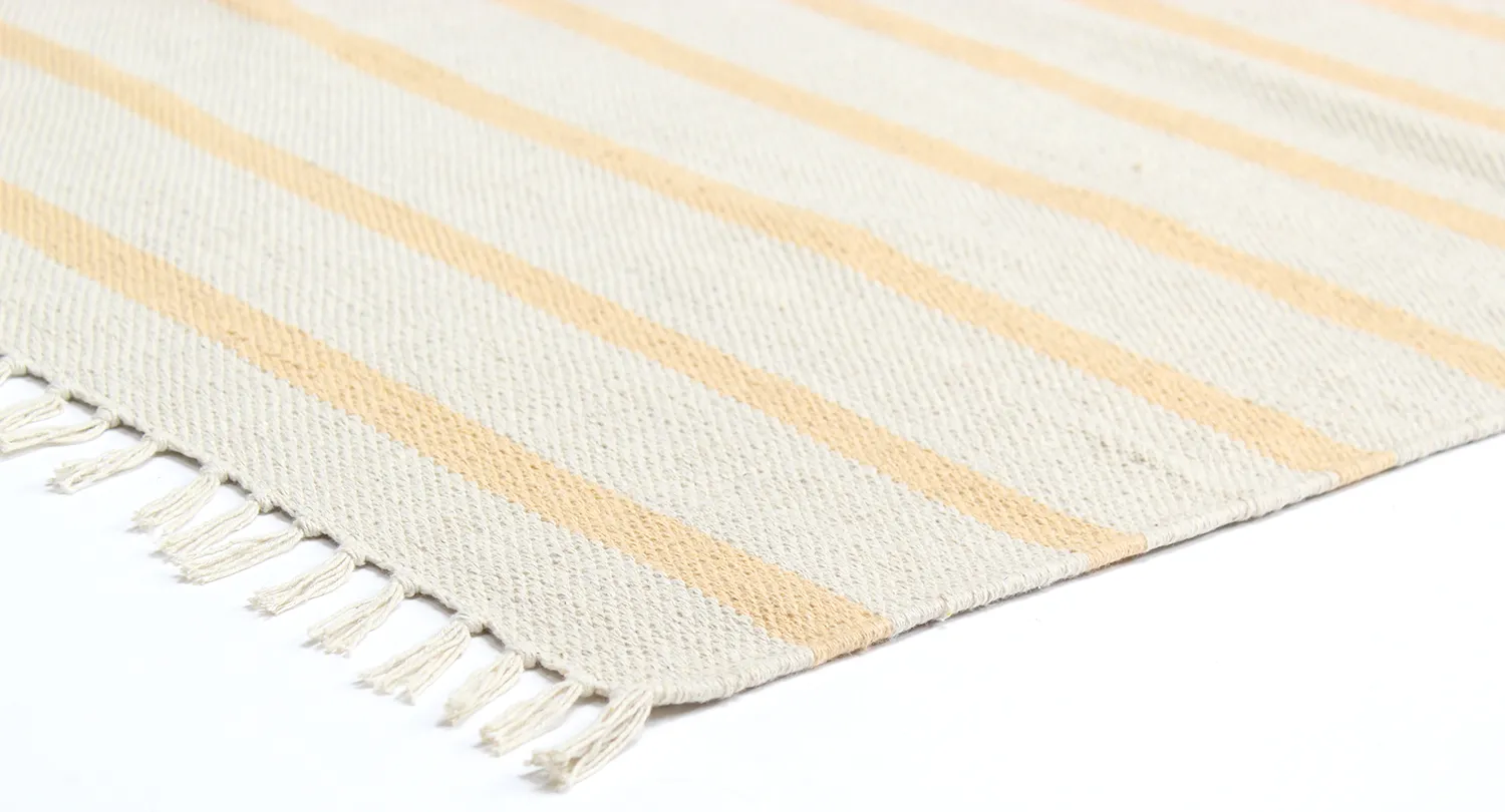 Cotton rug - Helle (yellow)