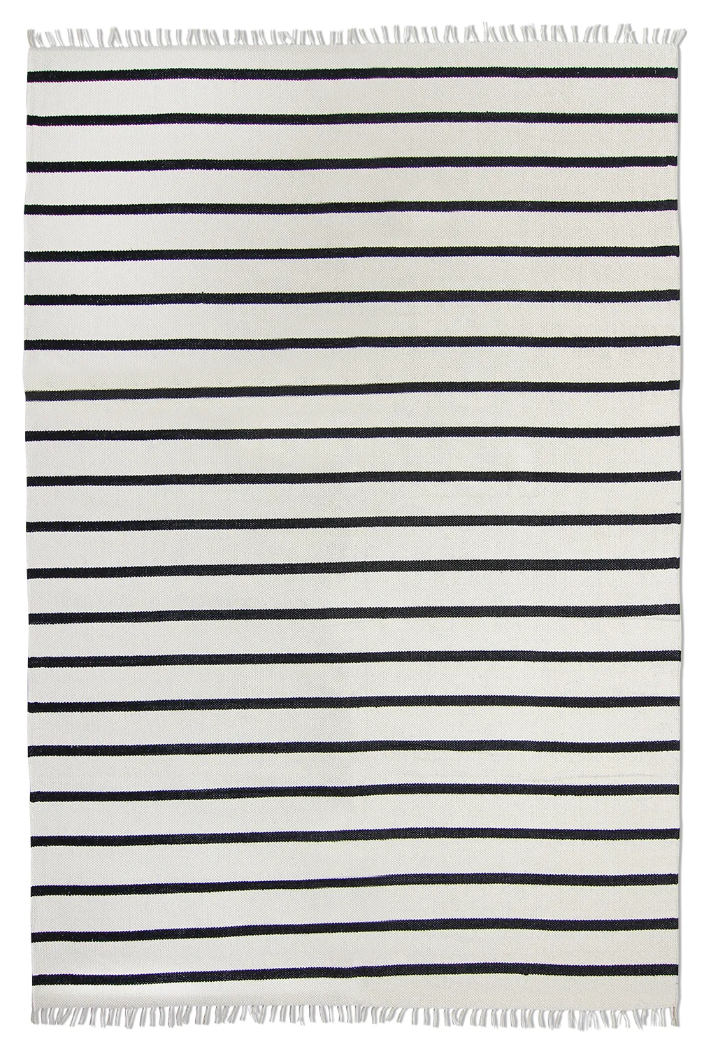 Cotton rug - Helle (offwhite/black)