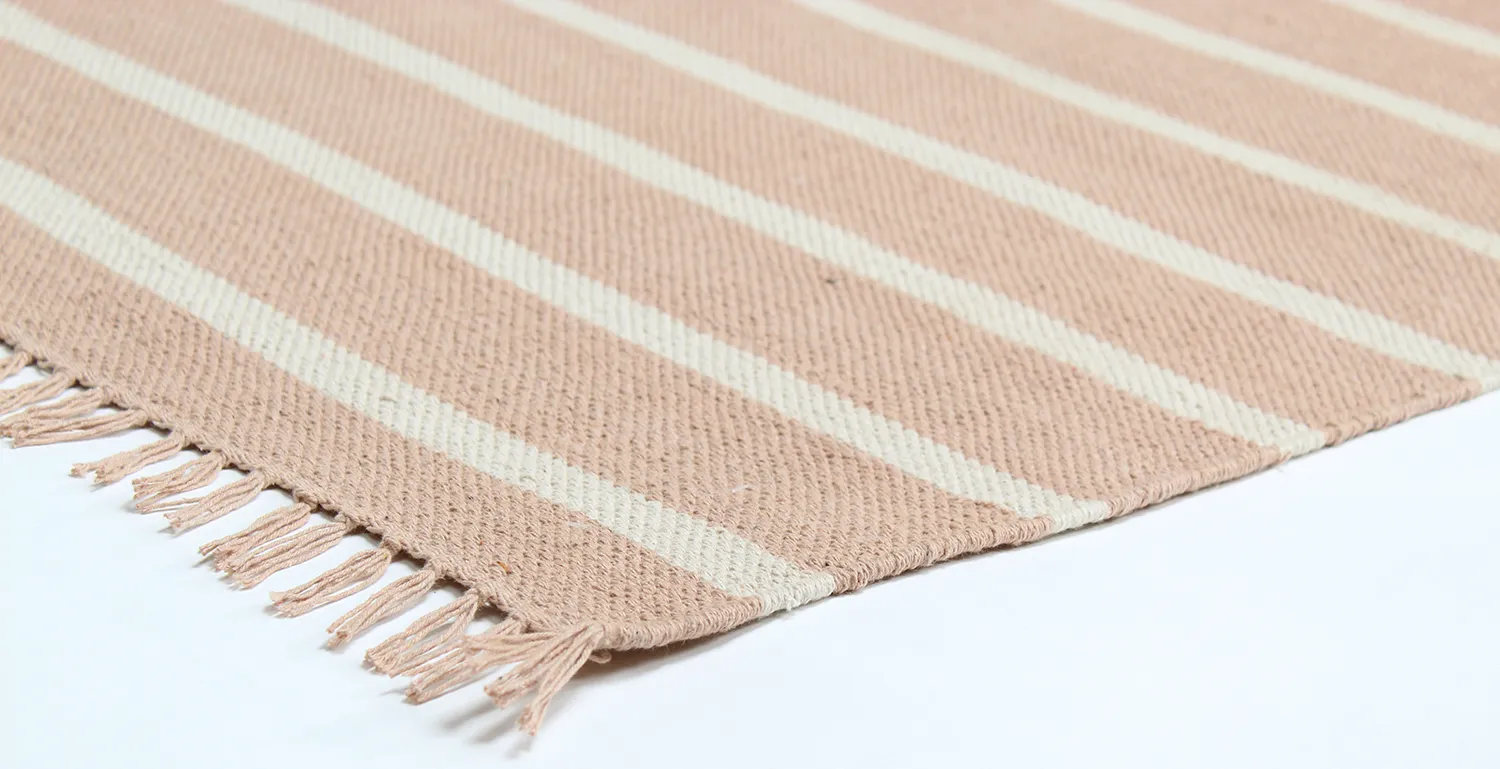Cotton rug - Helle (pink)