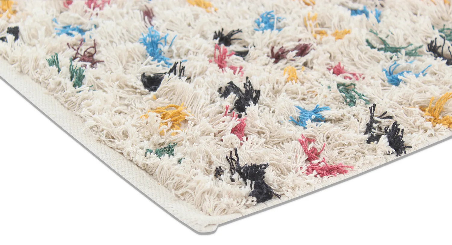 Shaggy rugs - Litton Natural Cotton Shaggy (beige/multi)