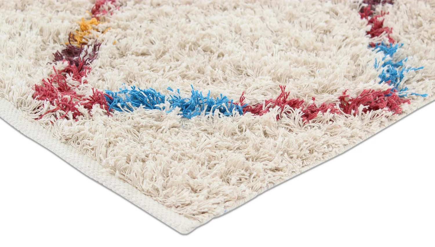 Shaggy rugs - Maeron Natural Cotton Shaggy (multi)
