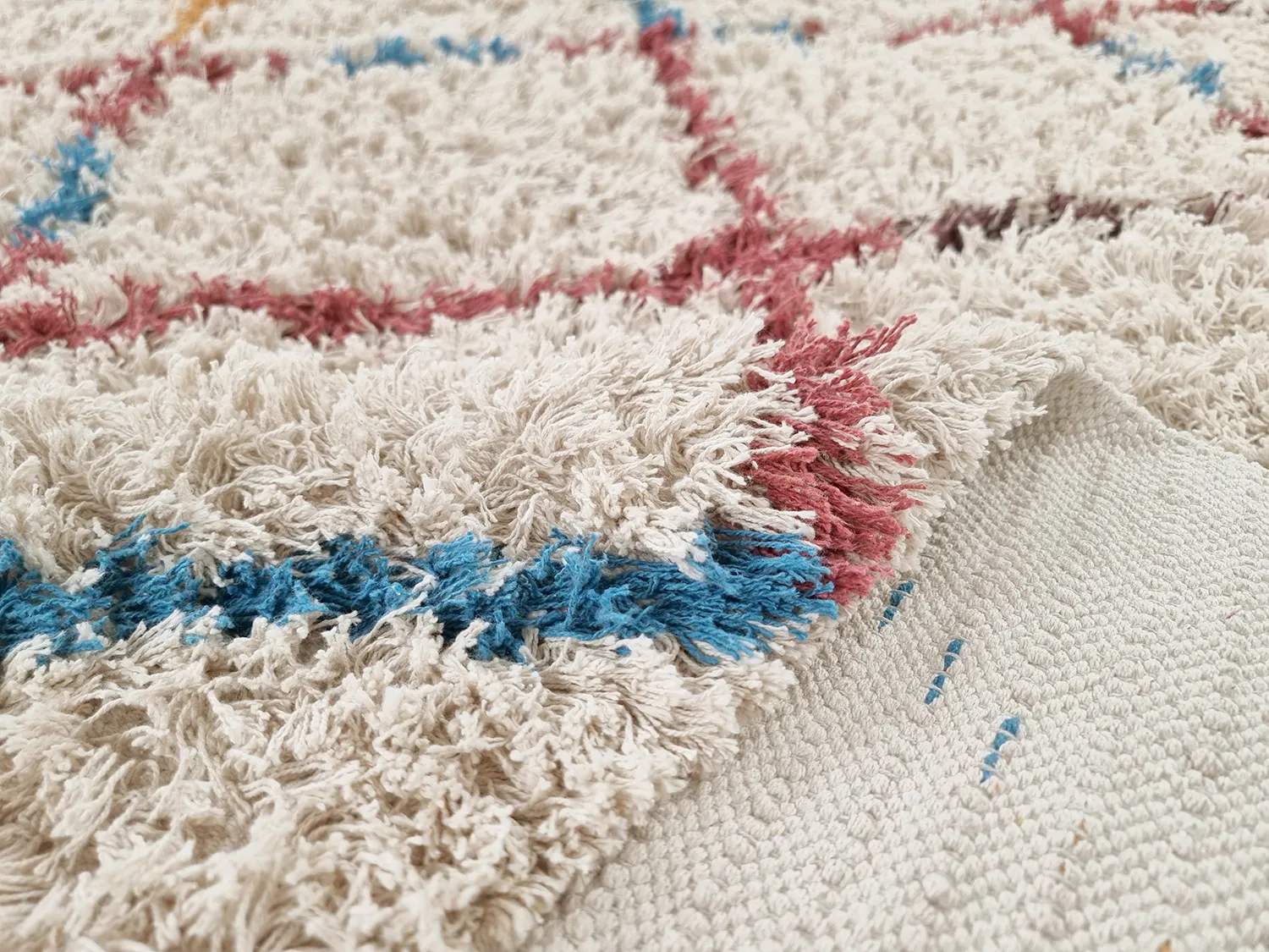 Shaggy rugs - Maeron Natural Cotton Shaggy (multi)