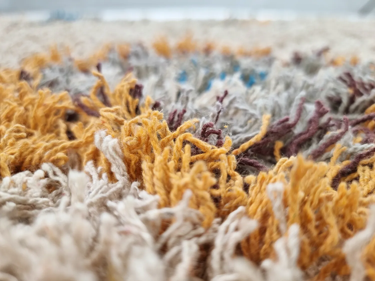 Shaggy rugs - Marden Natural Cotton Shaggy (beige/multi)