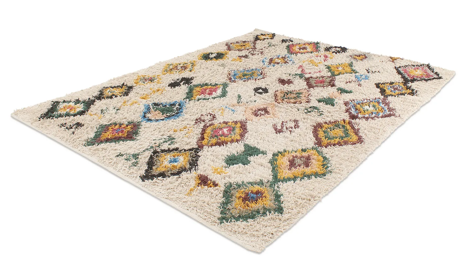 Shaggy rugs - Siddel Natural Cotton Shaggy (beige/multi)