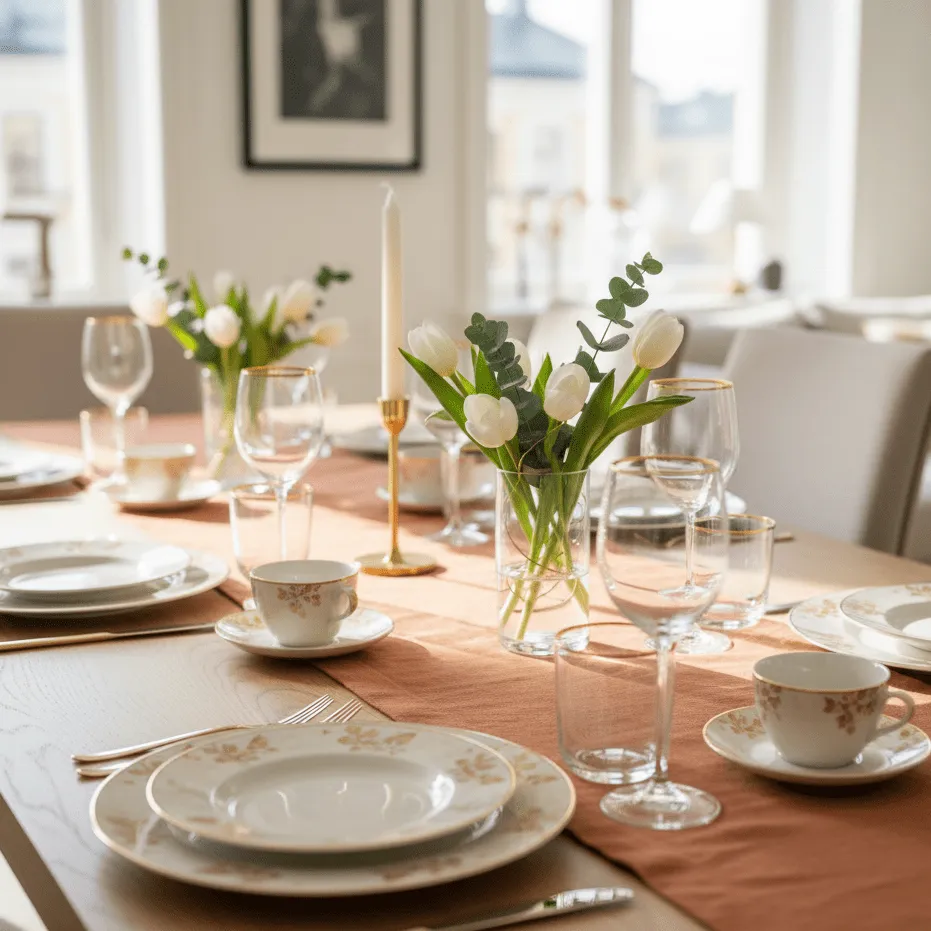 Table runner - Niva (light brown)