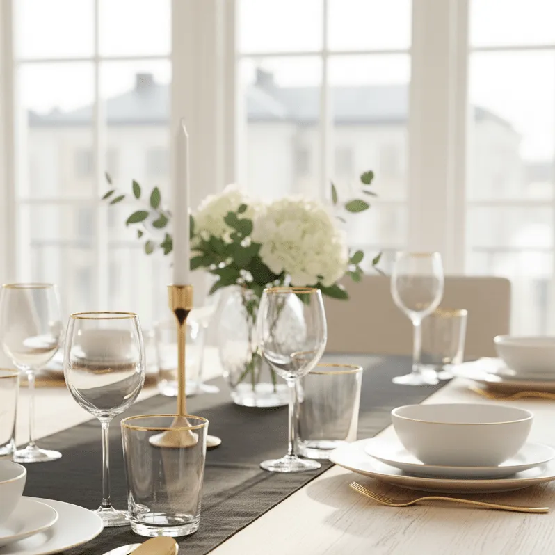 Table runner - Niva (black)