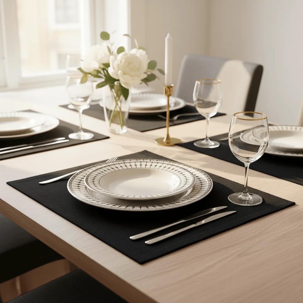 Placemat - 2 pack Niva (black)