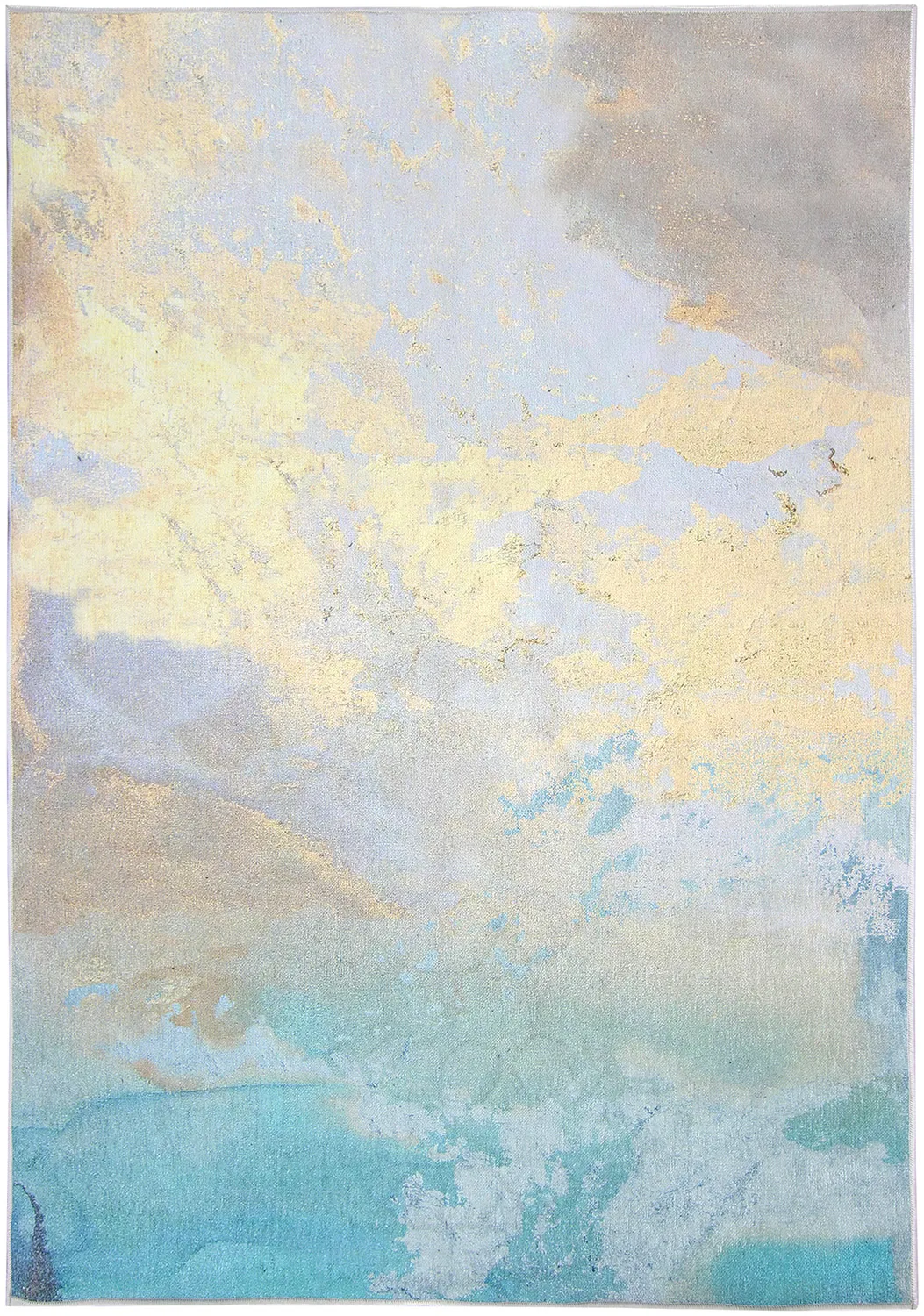 Wilton rug - Borgo (blue/yellow)
