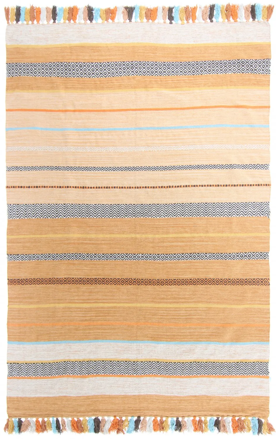 Cotton rug - Bouira (orange/multi)