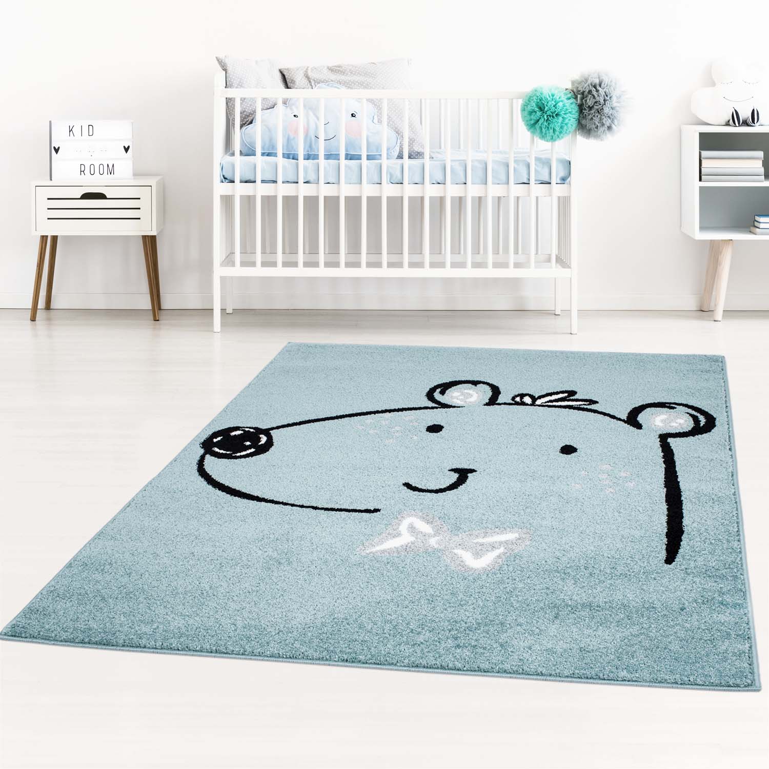 Childrens rugs Bubble Bear (blue) Childrens rugs