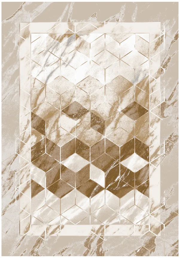 Wilton rug - Castello (beige/white)