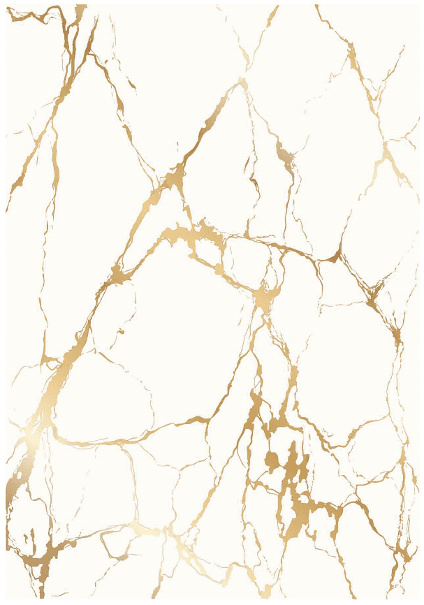 Wilton rug - Cesina (white/gold)