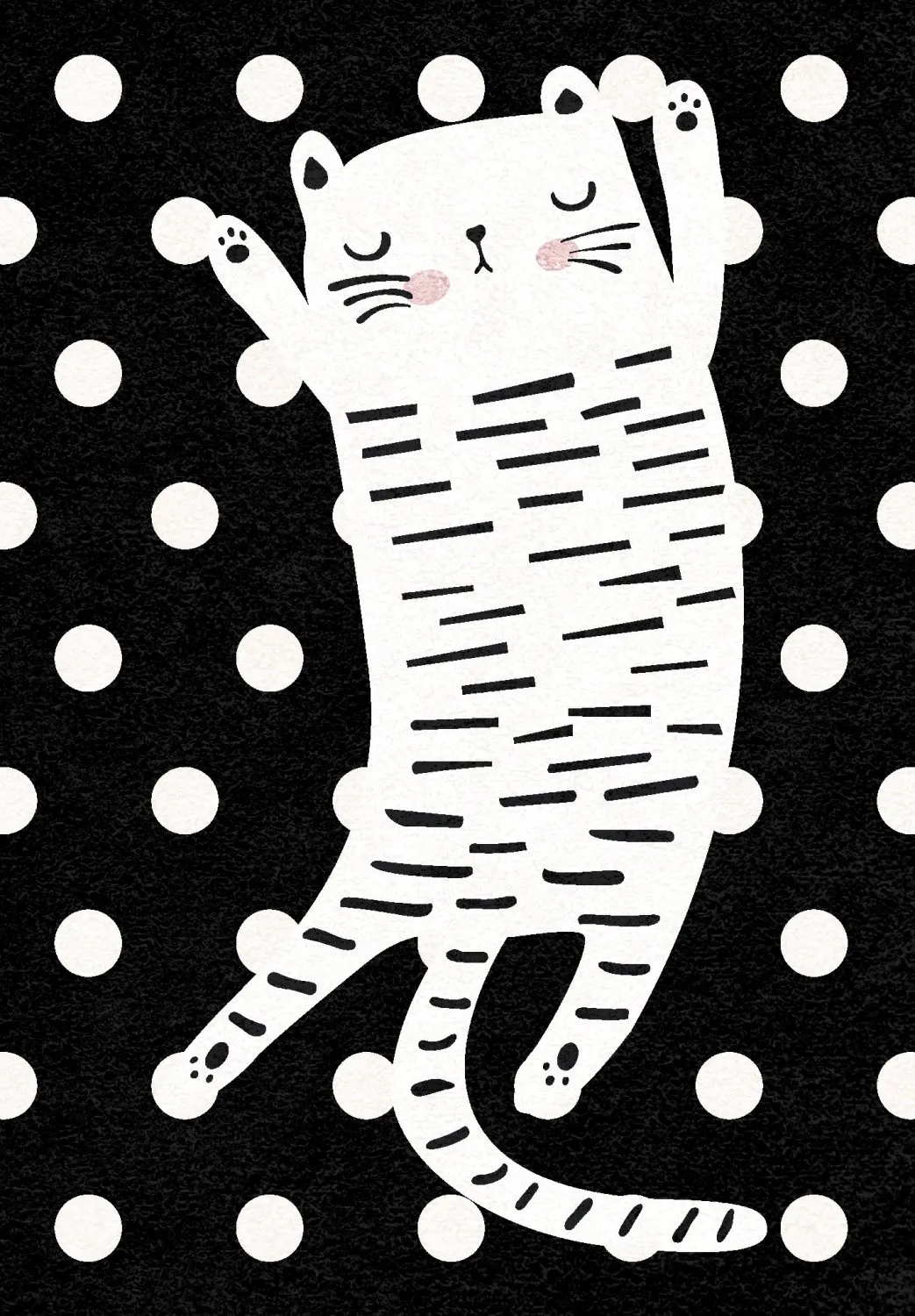 Childrens rugs - Sleepy Kitten (multi)