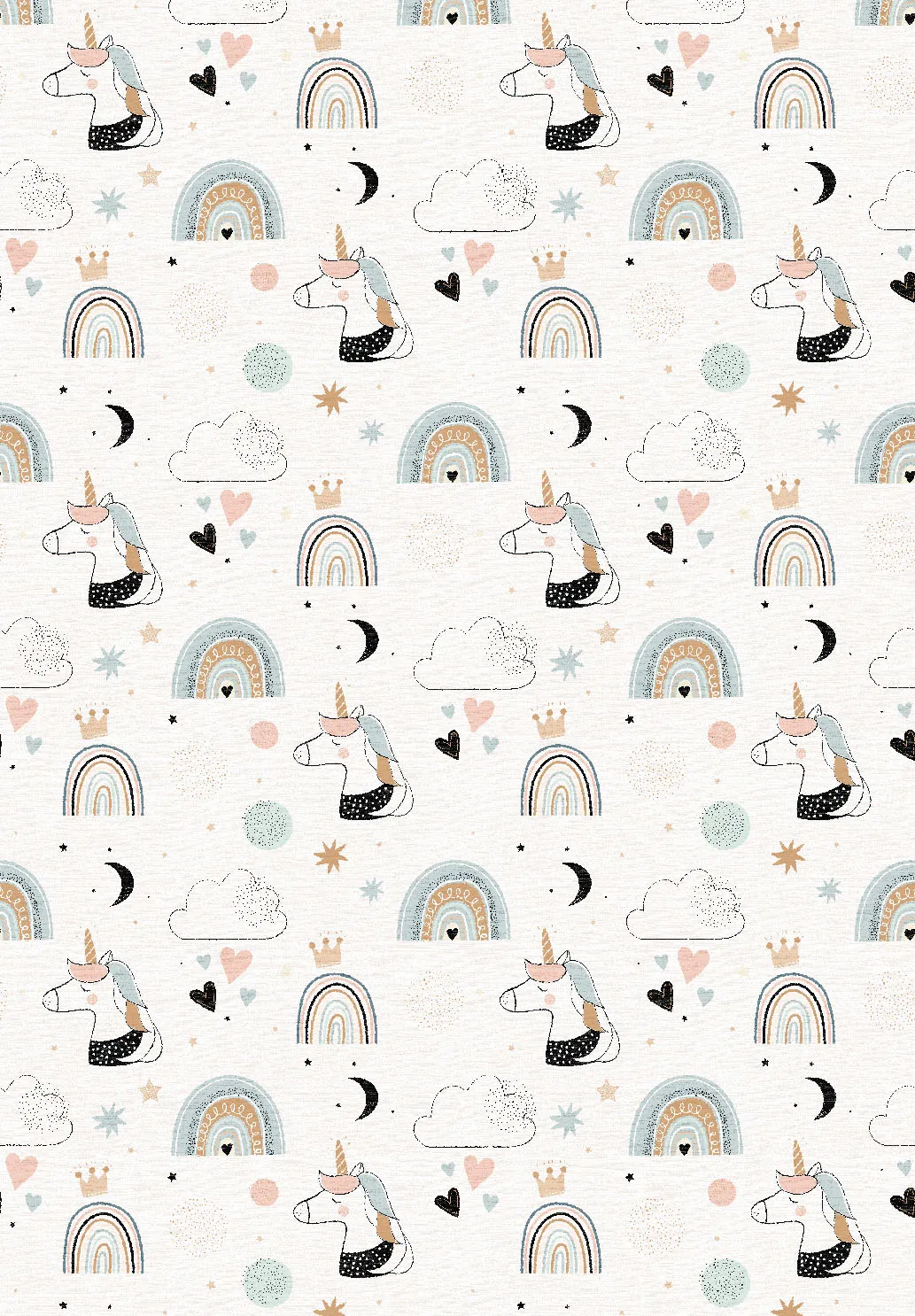 Childrens rugs - Unicorn Rainbow (pink)