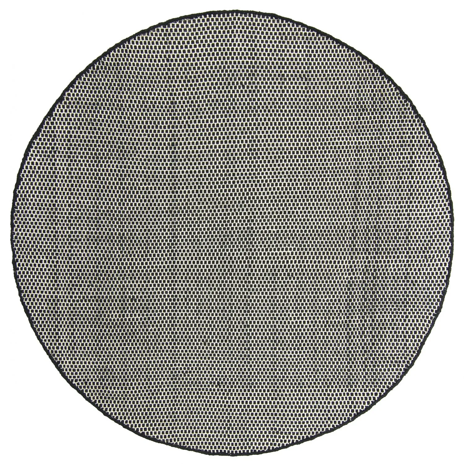 Round rug - Coastal (black/white)