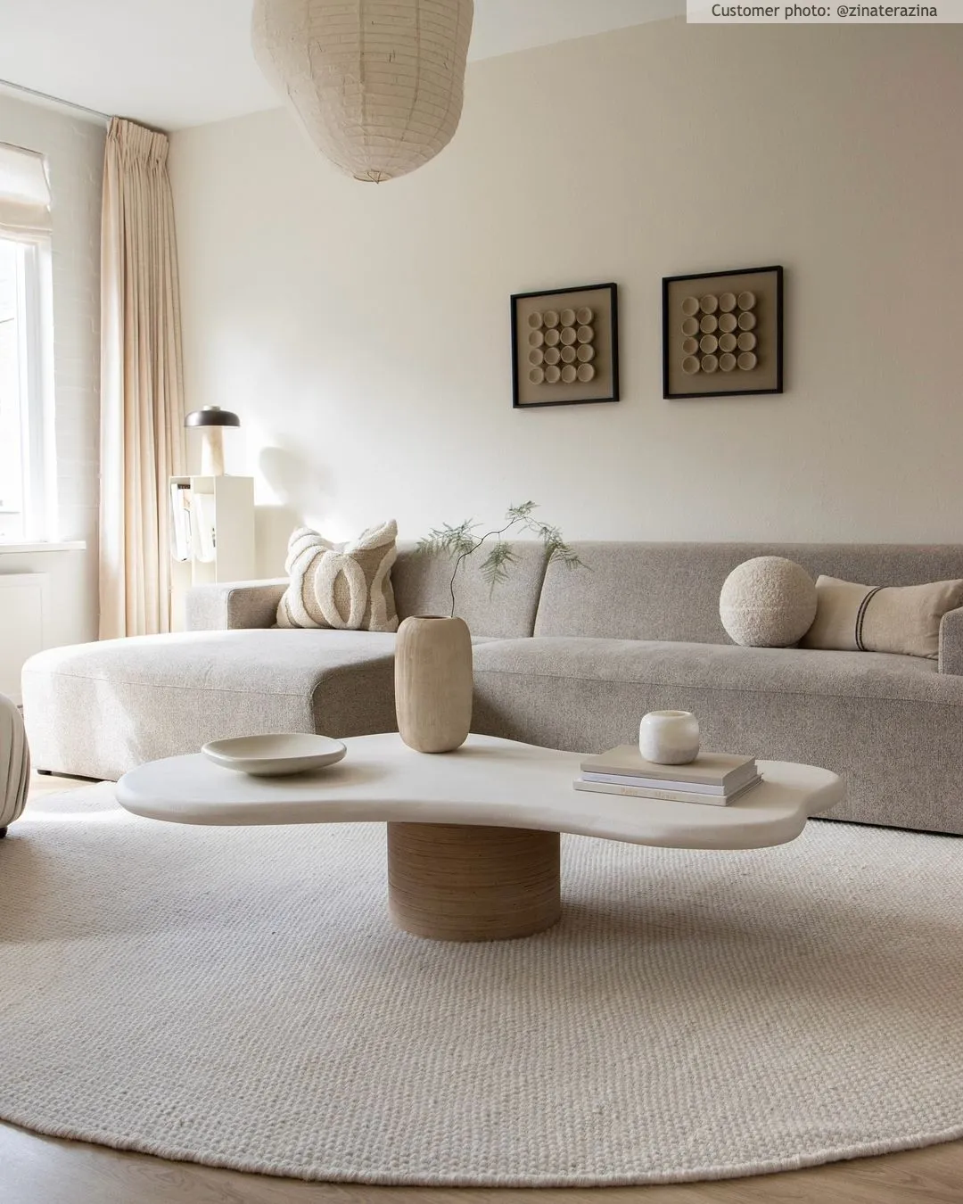 Round rug - Coastal (cream)