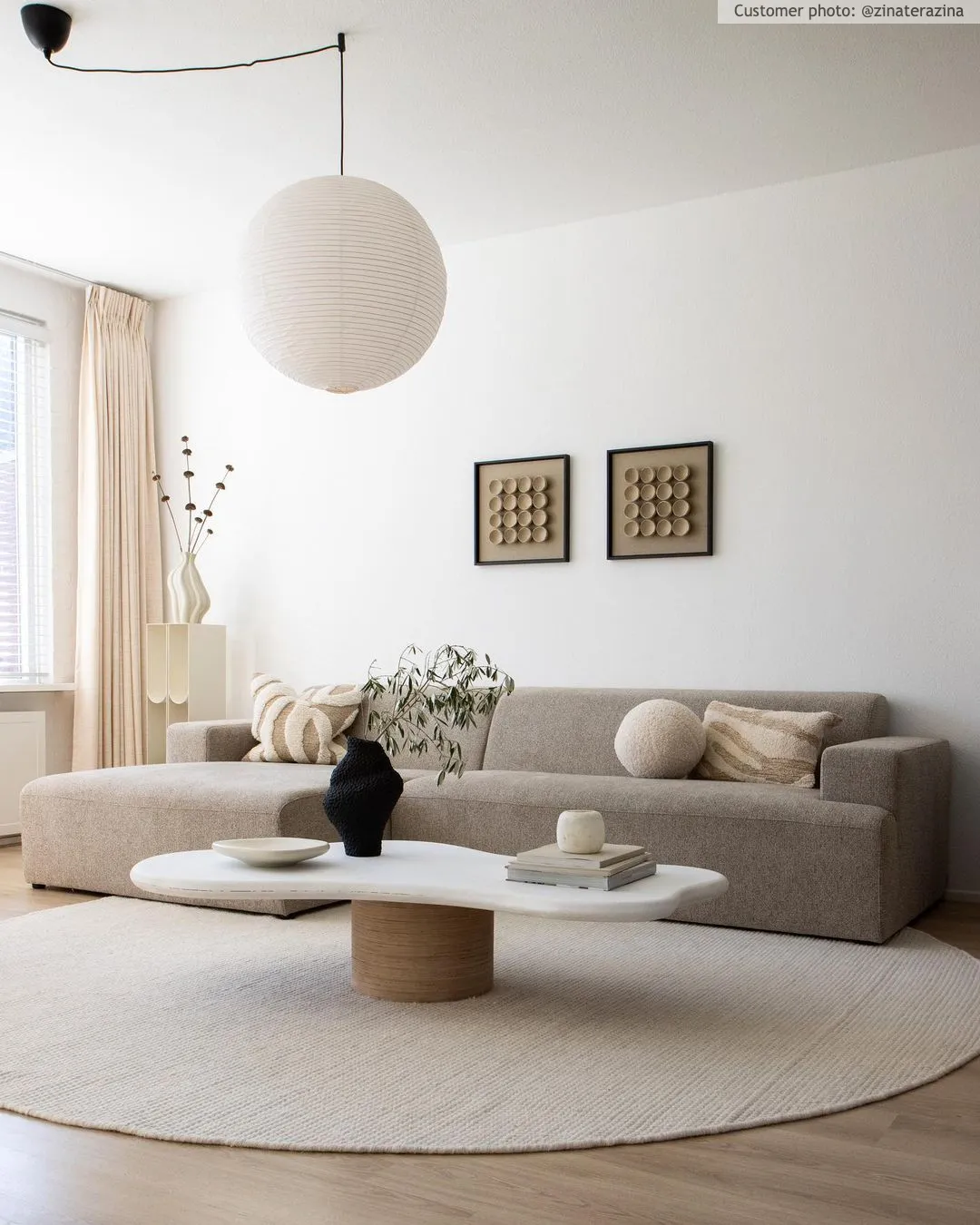 Round rug - Coastal (cream)