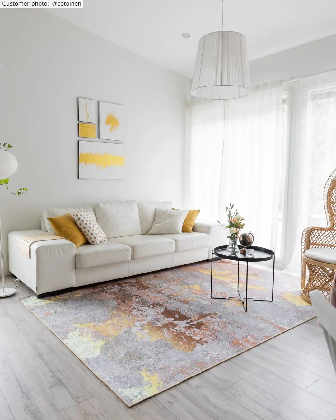 Wilton rug - Elena (beige/gold)
