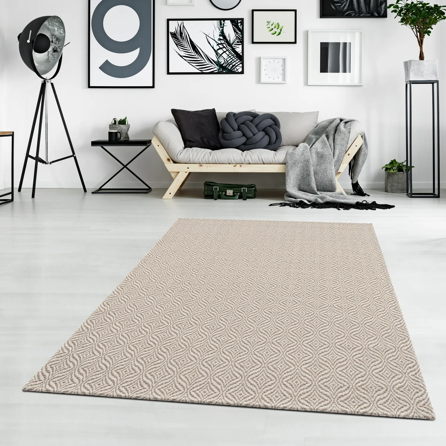 Cotton rug - Hvitanes (beige)