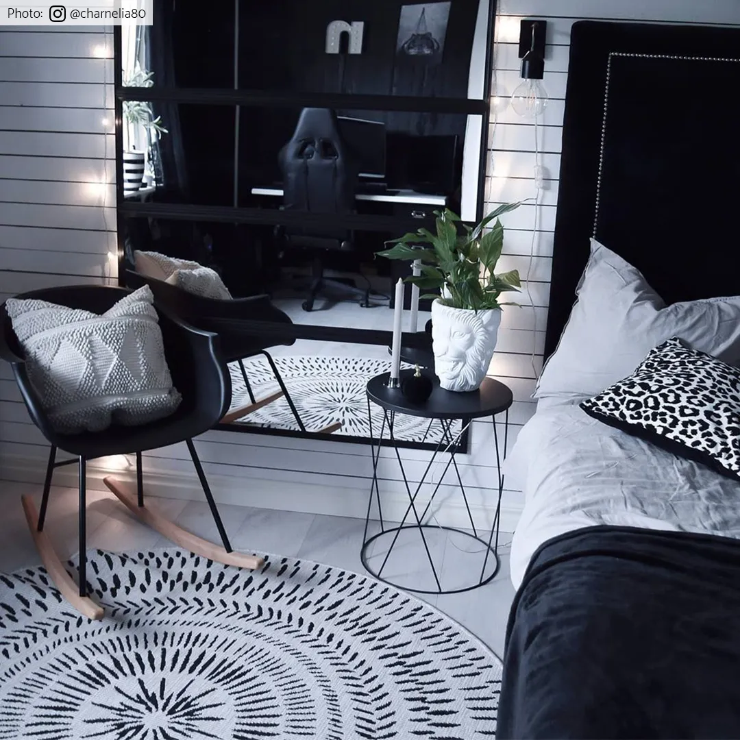 Round rug - Brussels Night (grey)