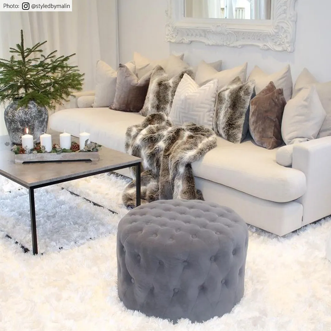 Shaggy rugs - Janjira (white)