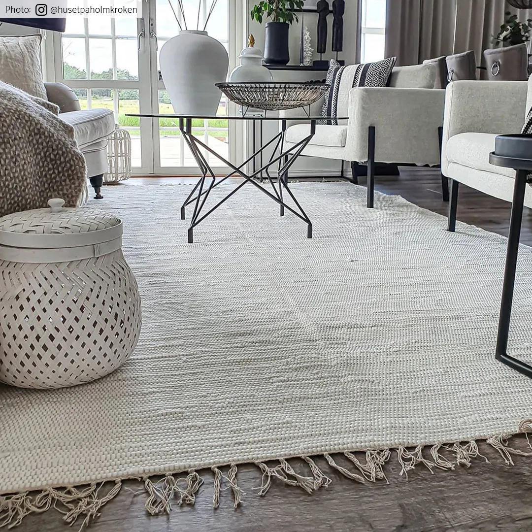 Rag rug - Silje (white)