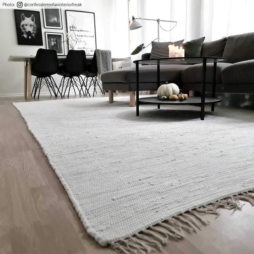 Rag rug - Silje (white)