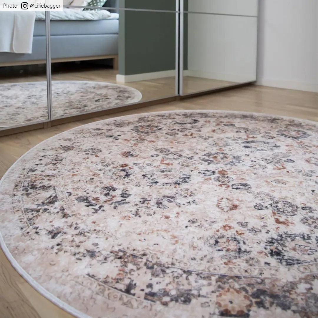 Round rug - Toujane (grey)