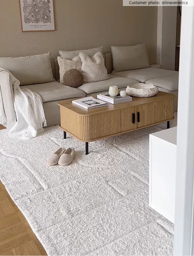 Shaggy rugs - Cremona Natural Cotton Shaggy (offwhite)