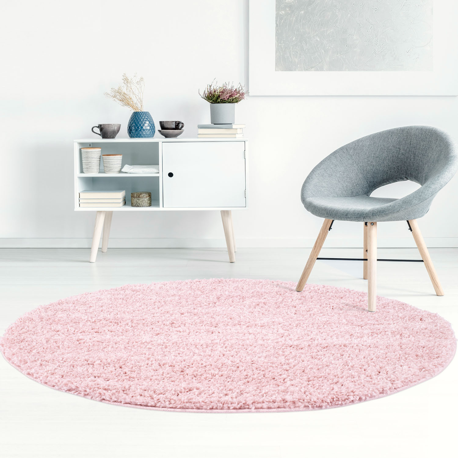 Round rugs Trim (pink) Round rugs