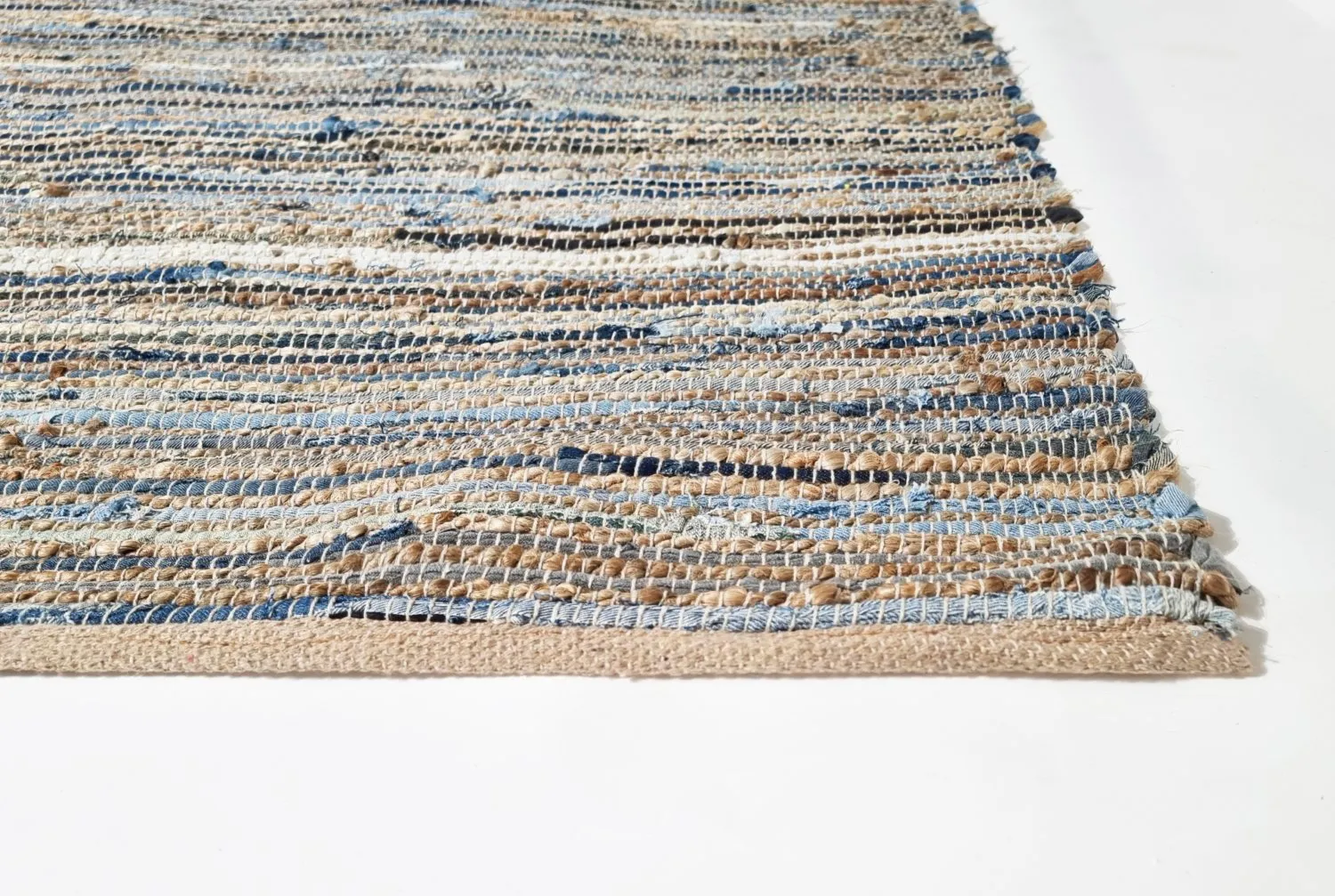 Rag rug - Darsi (blue/beige)