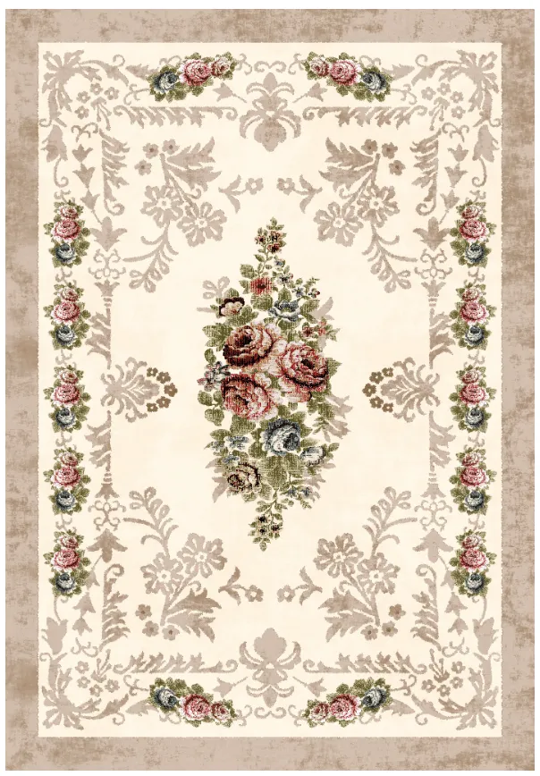 Wilton rug - Delpha (beige/multi)