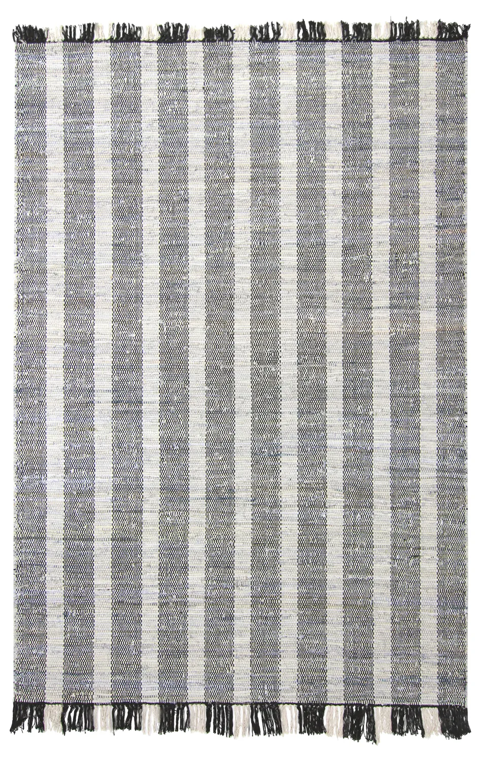 Denim rug - Ally (black/off white)