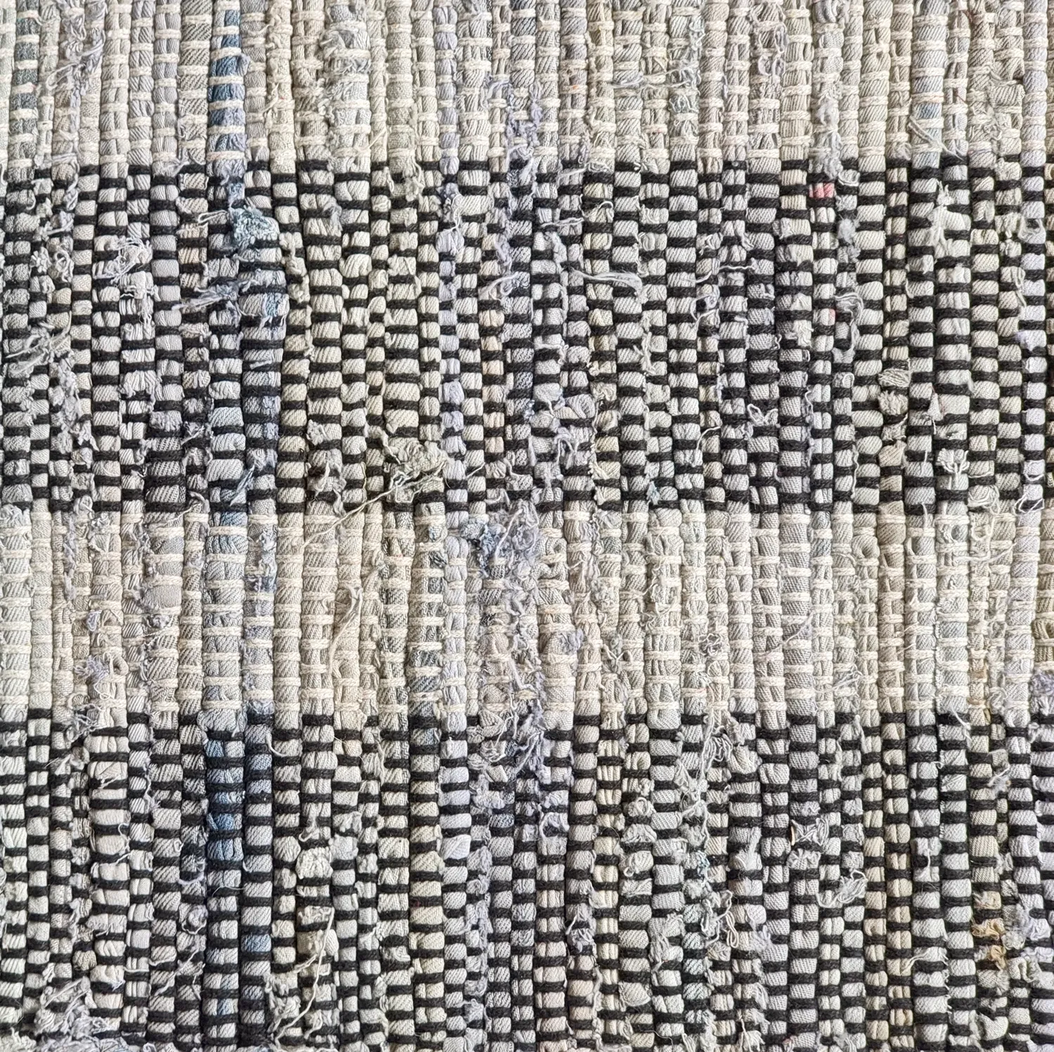 Denim rug - Ally (black/off white)
