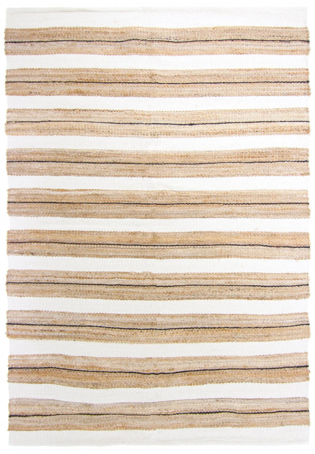 Rag rug - Devli (beige/white/black)