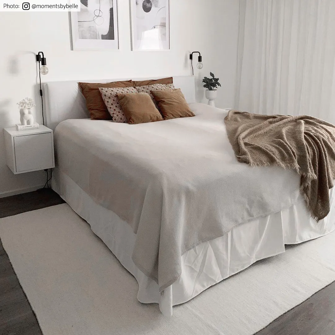 Wool rug - Dhurry (white)