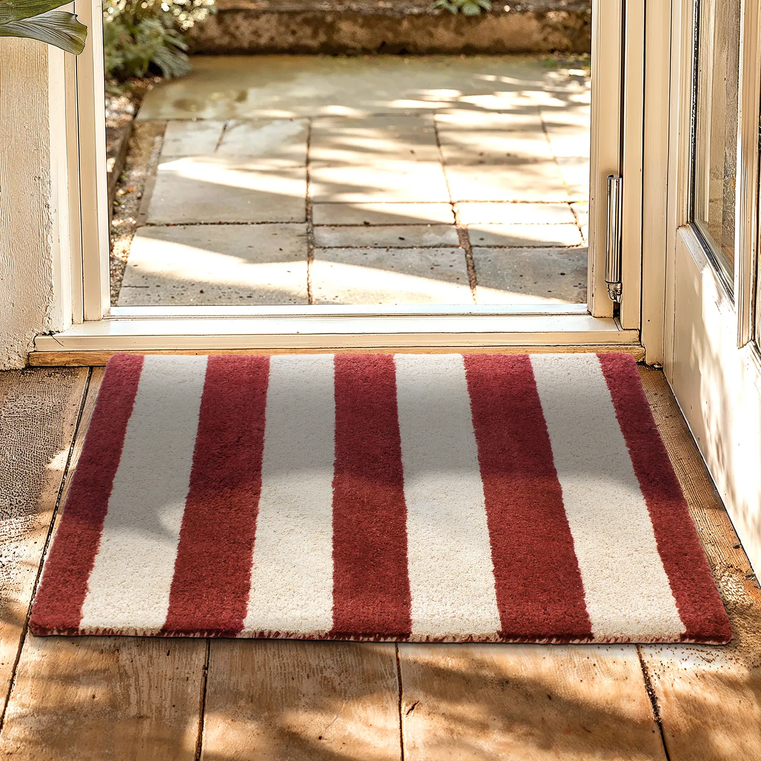 Door mat - Maida (burgundy/beige)