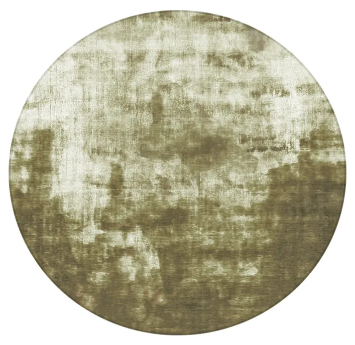 Round rug - Jodhpur Special Luxury Edition (olive green)