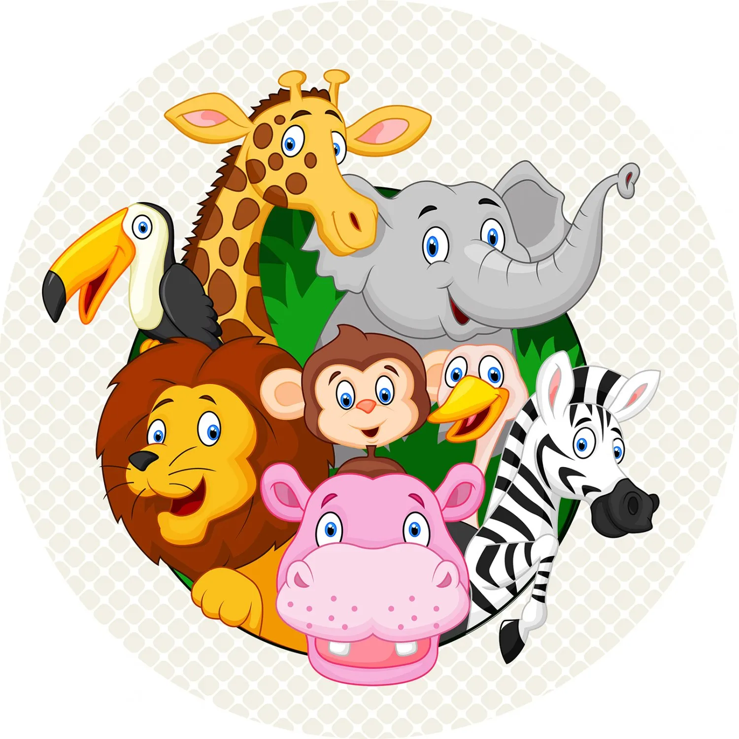 Childrens rugs - Exotic Animals (multi)